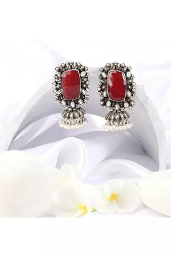 Sangeeta Boochra Silver Earrings