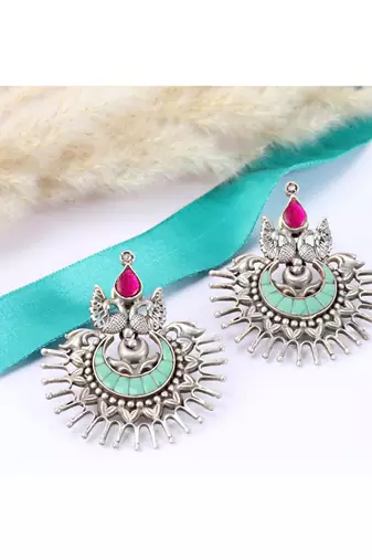 Sangeeta Boochra Silver Earrings