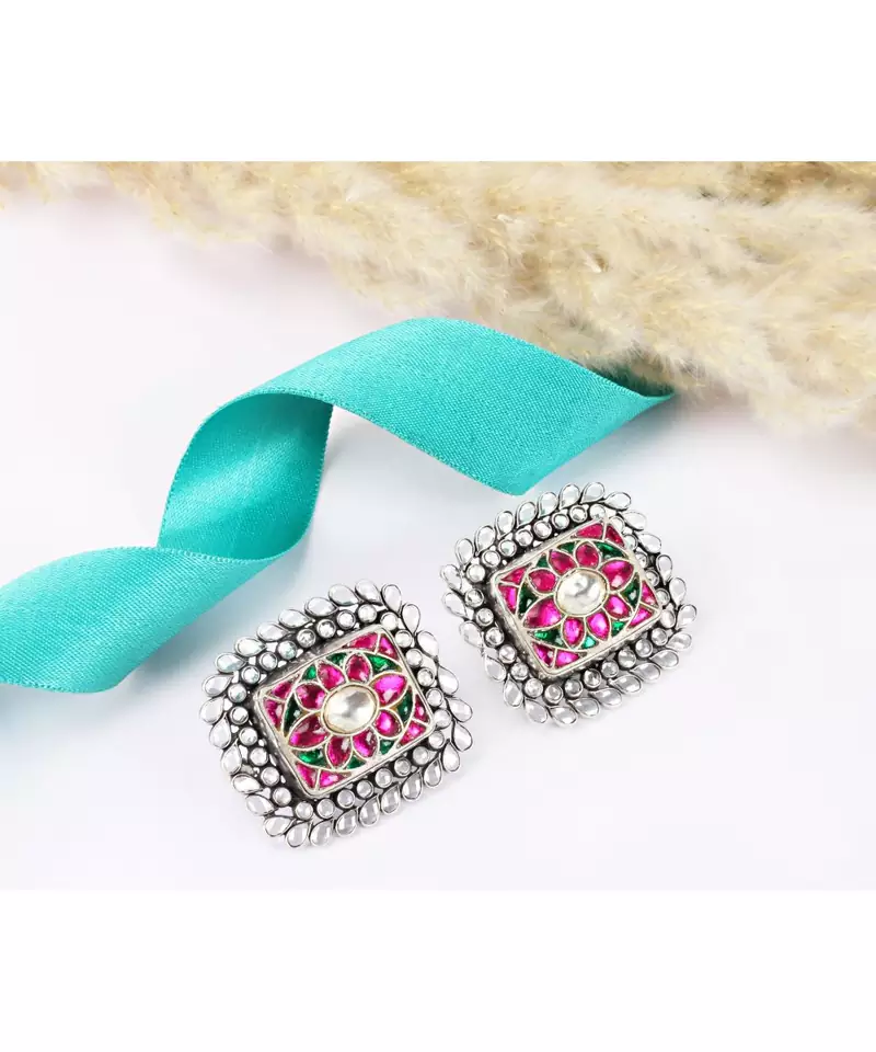 Sangeeta Boochra Silver Earrings