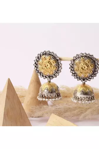 Sangeeta Boochra Silver Earrings
