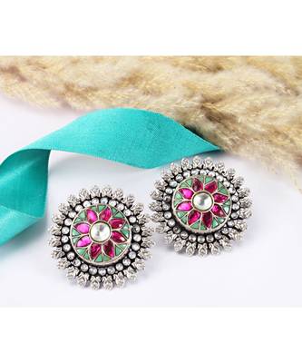 Sangeeta Boochra Silver Earrings 1
