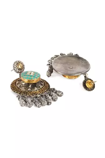 Sangeeta Boochra Silver Earrings
