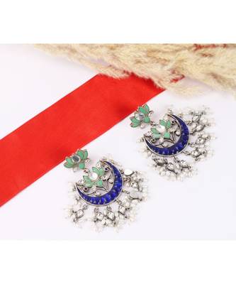 Sangeeta Boochra Silver Earrings 1