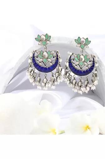 Sangeeta Boochra Silver Earrings