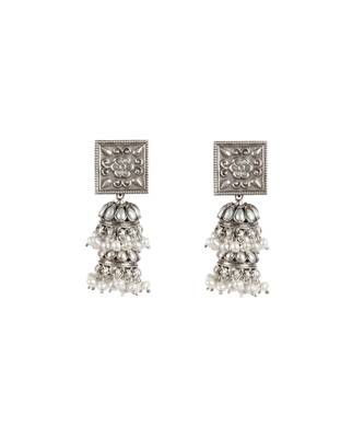 Sangeeta Boochra Silver Earrings 2