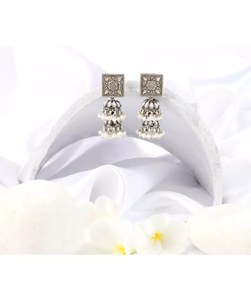 Sangeeta Boochra Silver Earrings