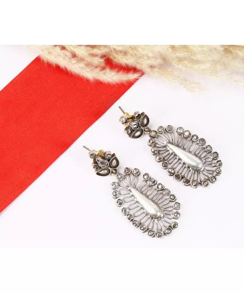Sangeeta Boochra Silver Earrings