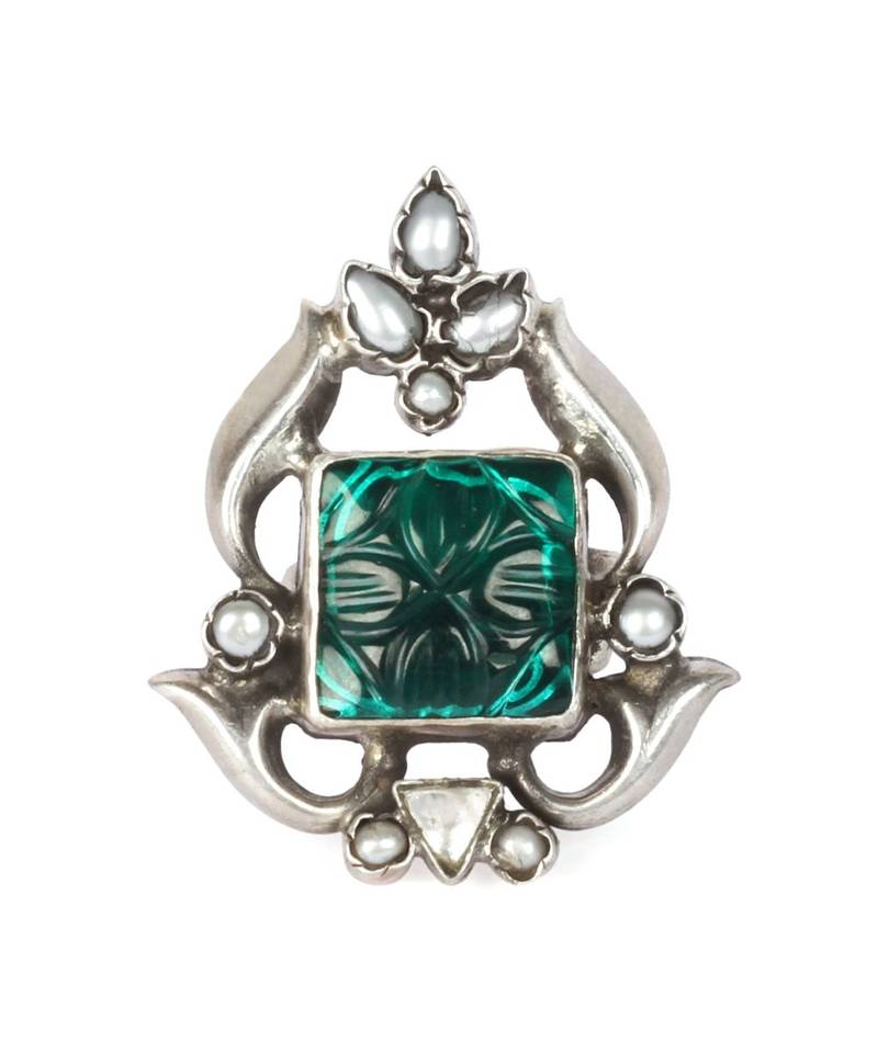Sangeeta Boochra Silver Ring