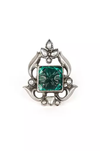 Sangeeta Boochra Silver Ring