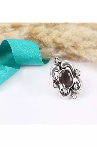 Sangeeta Boochra Silver Ring