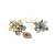 Sangeeta Boochra Silver Earrings With 24K Gold Plating