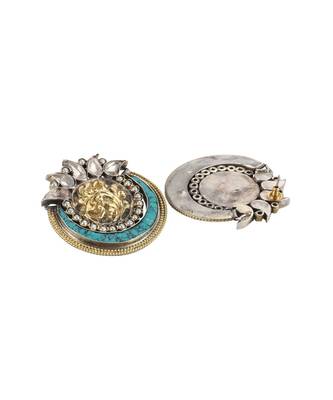 Sangeeta Boochra Silver Earrings With 24K Gold Plating 2