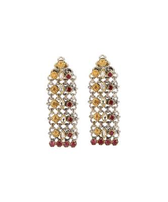 Sangeeta Boochra Silver Earrings With 24K Gold Plating 1