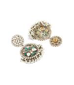 Sangeeta Boochra Silver Earrings With 24K Gold Plating