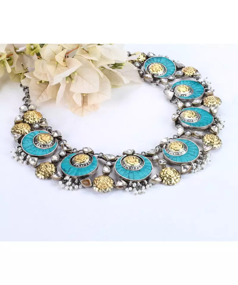 Sangeeta Boochra Silver Necklace