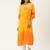 Mustard Embroidered Georgette Staright Kurti