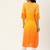 Mustard Embroidered Georgette Staright Kurti