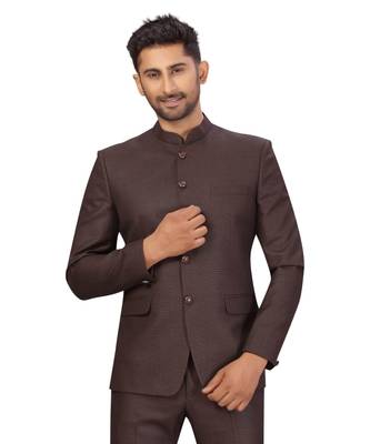 Wine Rayon Jodhpuri Suit 6