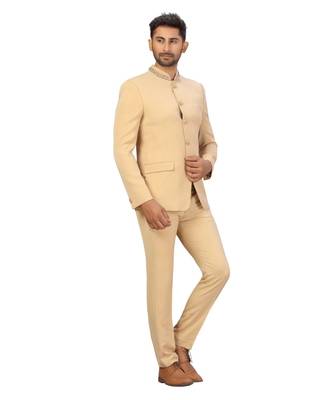 Beige embroidered jodhpuri  3