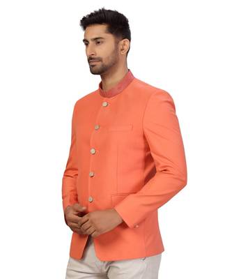 Dark Peach Rayon Jodhpuri 4