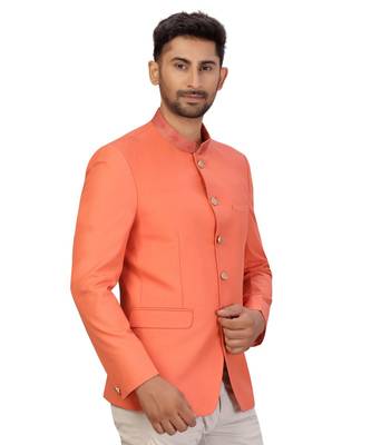 Dark Peach Rayon Jodhpuri 5