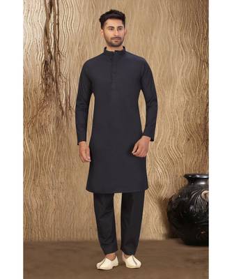 Black  cotton pattern designer wear kurta sets  1