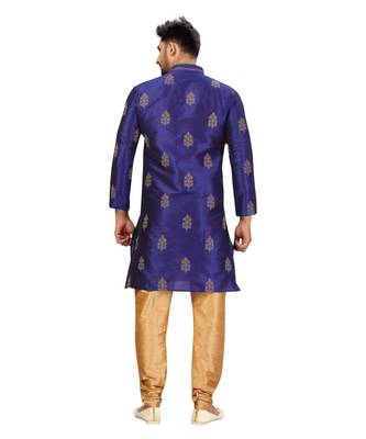 blue embroidered kurta pajama 2