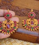 Multicolor agate earrings