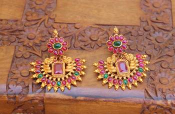 Multicolor agate earrings 2