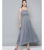 Grey Lurex Sequence Strappy Dress