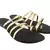 Golden Stylish Wedges  Synthetic Leather