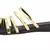 Golden Stylish Wedges  Synthetic Leather