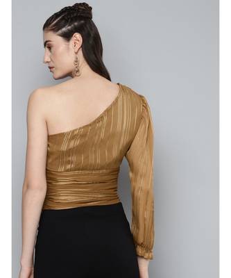 Copper One Shoulder Top 3