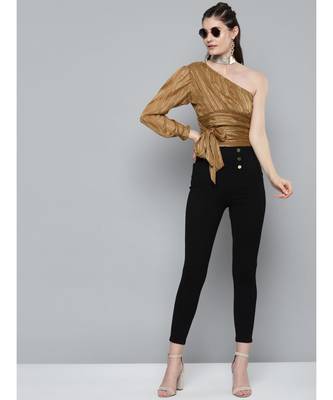 Copper One Shoulder Top 4