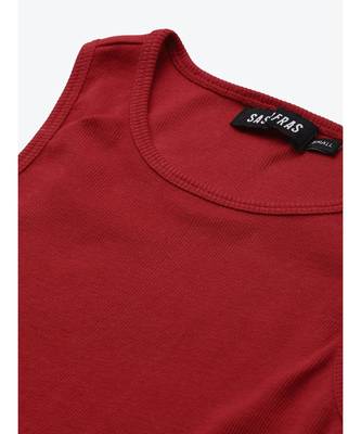 Red Box Back Crop Top 5