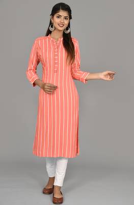 Light Pink Embroidered Rayon Embroidered Kurtis 1