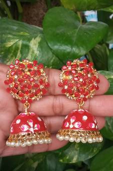 Red party-jewellery
