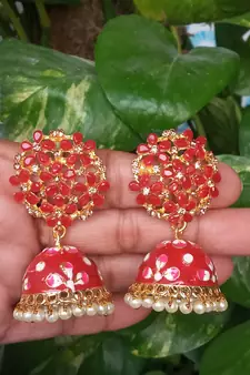 Red party-jewellery