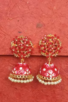 Red party-jewellery