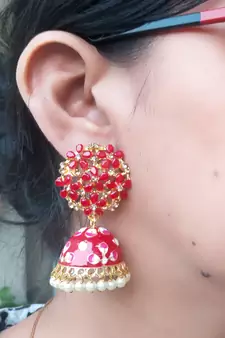 Red party-jewellery