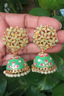 Green party-jewellery