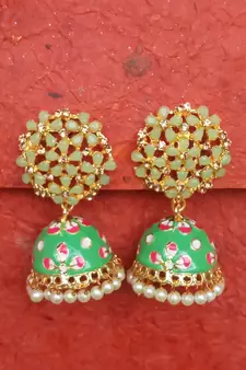 Green party-jewellery
