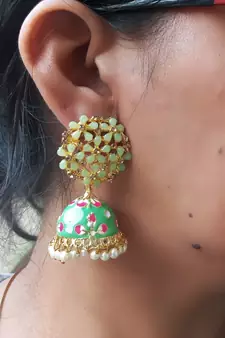 Green party-jewellery