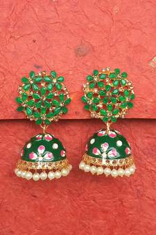 Green party-jewellery