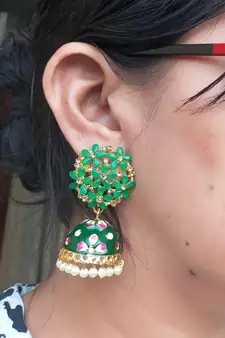 Green party-jewellery