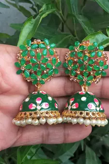 Green party-jewellery