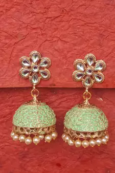 Green party-jewellery