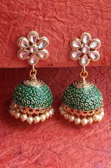 Green party-jewellery