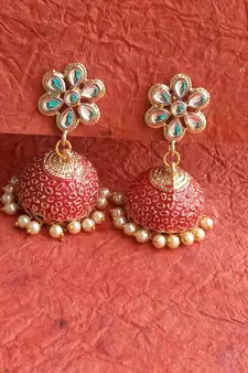 Red party-jewellery