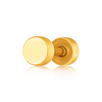 Gold toned Single Stud Earring For Men 1